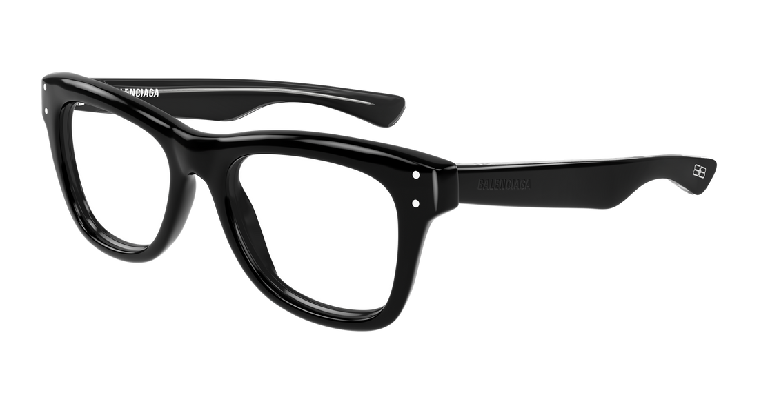 Óculos graduados balenciaga bb0524o 001 negro rectangular / squared masculino tamanho 53mm - Vista principal