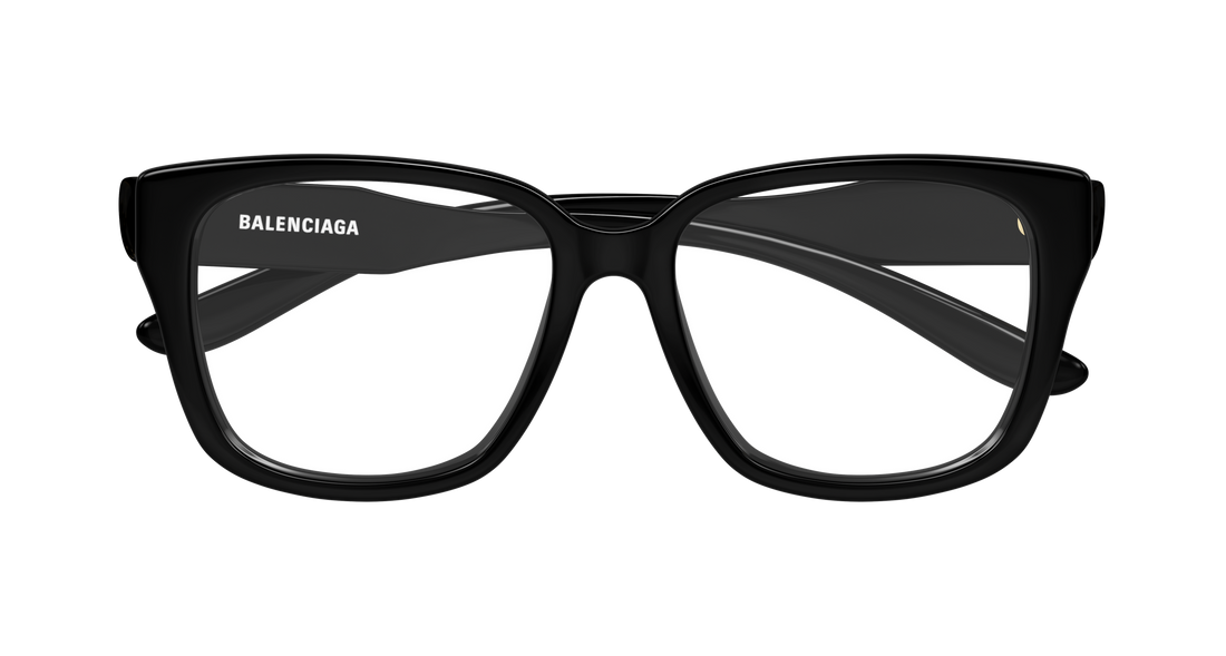 Óculos graduados balenciaga bb0513o 001 negro rectangular / squared femenino tamanho 55mm - Vista de detalhe