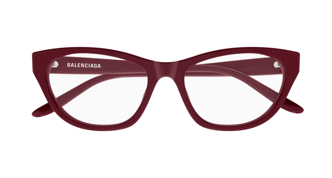 Occhiali da vista balenciaga bb0500o 006 burdeos cat eye femenino taglia 54mm - Vista dettagliata