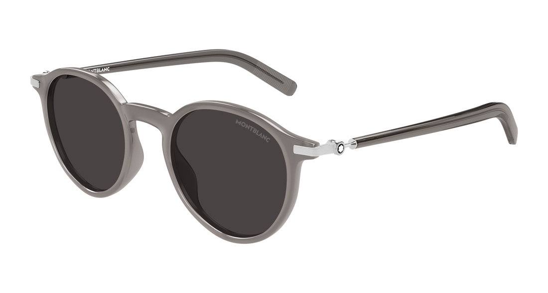 Gafas de sol montblanc mb0461s 005 gris round/oval/panthos masculino talla 49mm - Vista principal