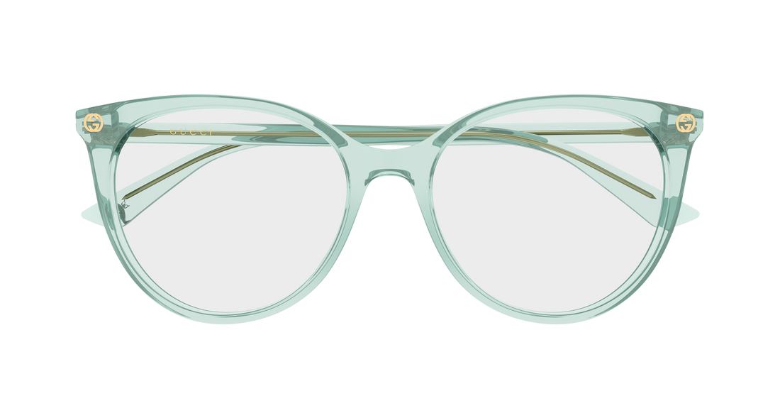 Brillen gucci gg0093o 011 verde round/oval/panthos femenino größe 53mm - Detailansicht