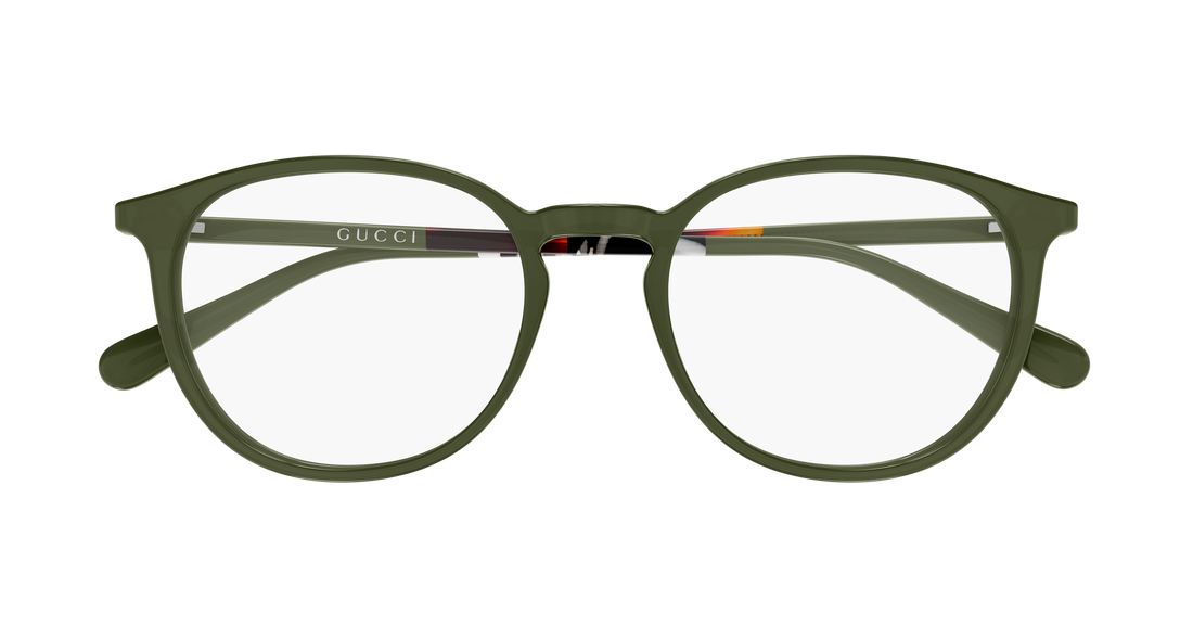 Lunettes de vue gucci gg2266oa 003 verde round/oval/panthos unisex taille 53mm - Vue détaillée
