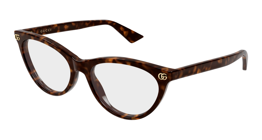 Occhiali da vista gucci gg2112o 002 havana cat eye femenino taglia 53mm - Vista principale