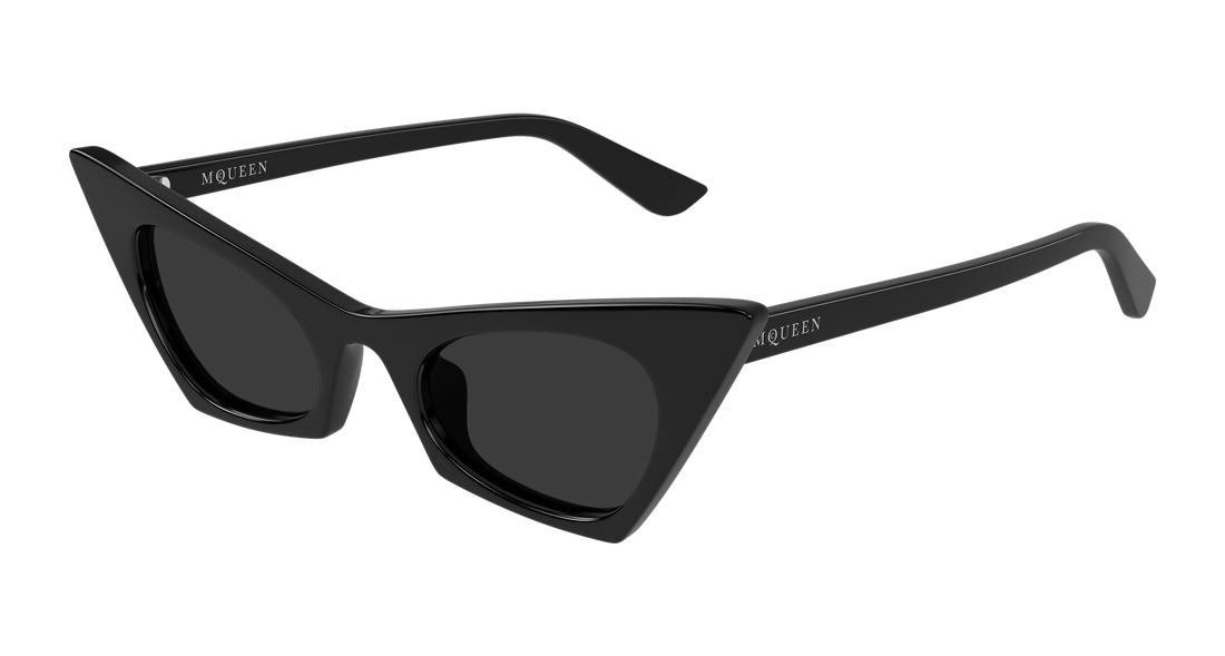 Solglasögon alexander mcqueen am0557s 001 negro cat eye femenino storlek 48mm - Huvudvy