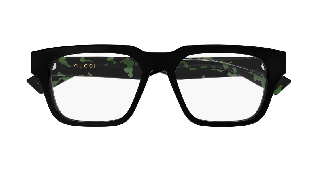 Briller gucci gg0963o 009 negro rectangular / squared masculino størrelse 53mm - Detaljeret visning
