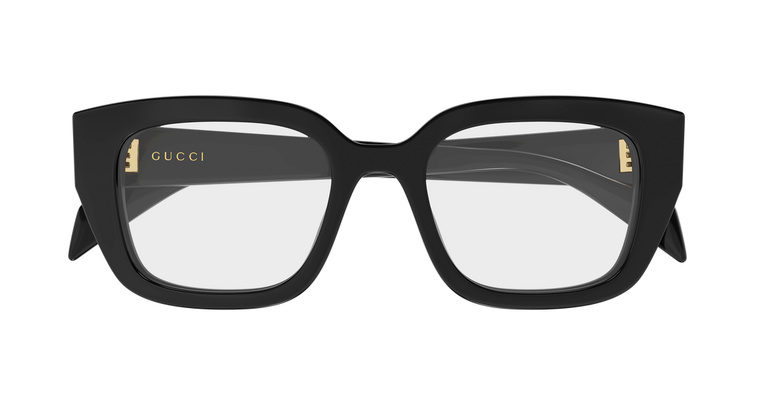 Brillen gucci gg2021o 001 negro cat eye femenino größe 50mm - Detailansicht