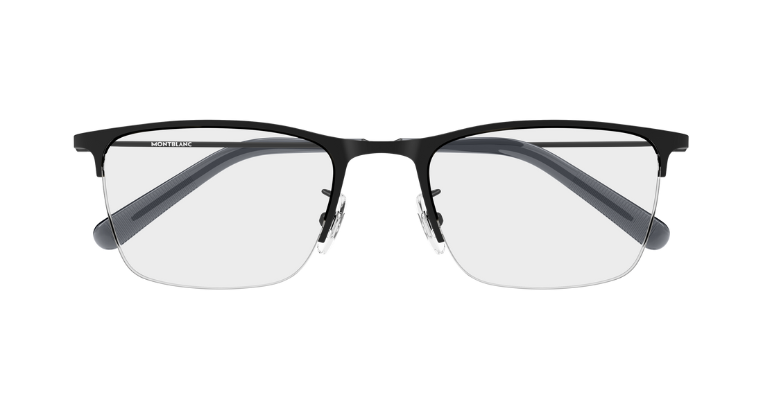 Occhiali da vista montblanc mb0502ol 004 negro rectangular / squared masculino taglia 53mm - Vista dettagliata