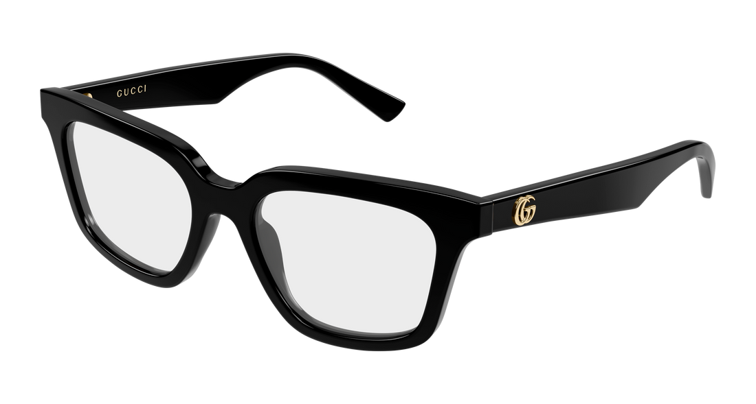 Brillen gucci gg2180o 001 negro rectangular / squared femenino größe 51mm - Hauptansicht