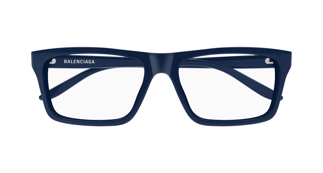 Occhiali da vista balenciaga bb0499o 006 azul rectangular / squared masculino taglia 57mm - Vista dettagliata
