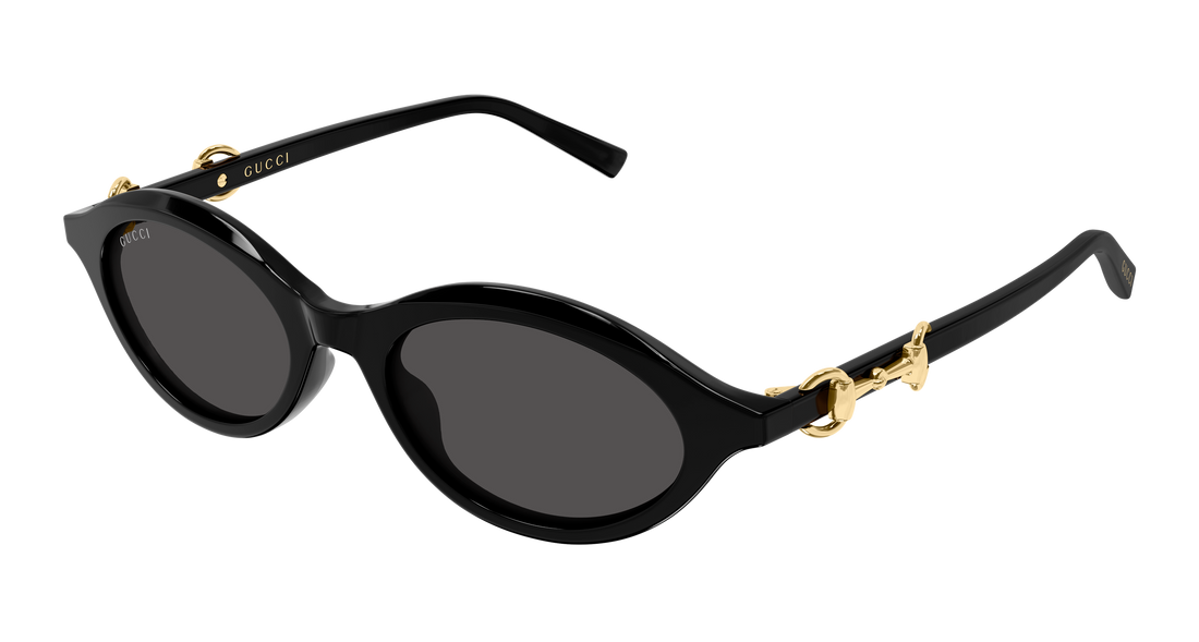 Óculos de sol gucci gg2215s 001 negro round/oval/panthos femenino tamanho 51mm - Vista principal