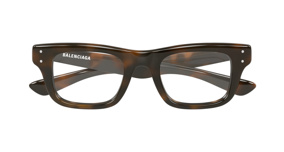 Óculos graduados balenciaga bb0523o 002 havana rectangular / squared masculino tamanho 50mm - Vista de detalhe