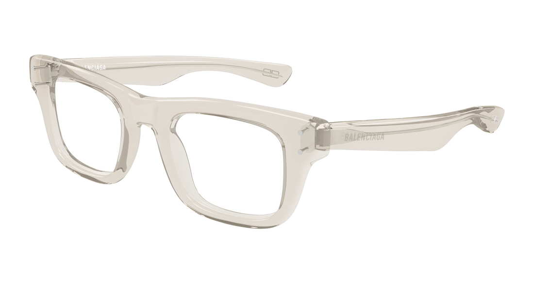 Óculos graduados balenciaga bb0523o 004 beige rectangular / squared masculino tamanho 50mm - Vista principal