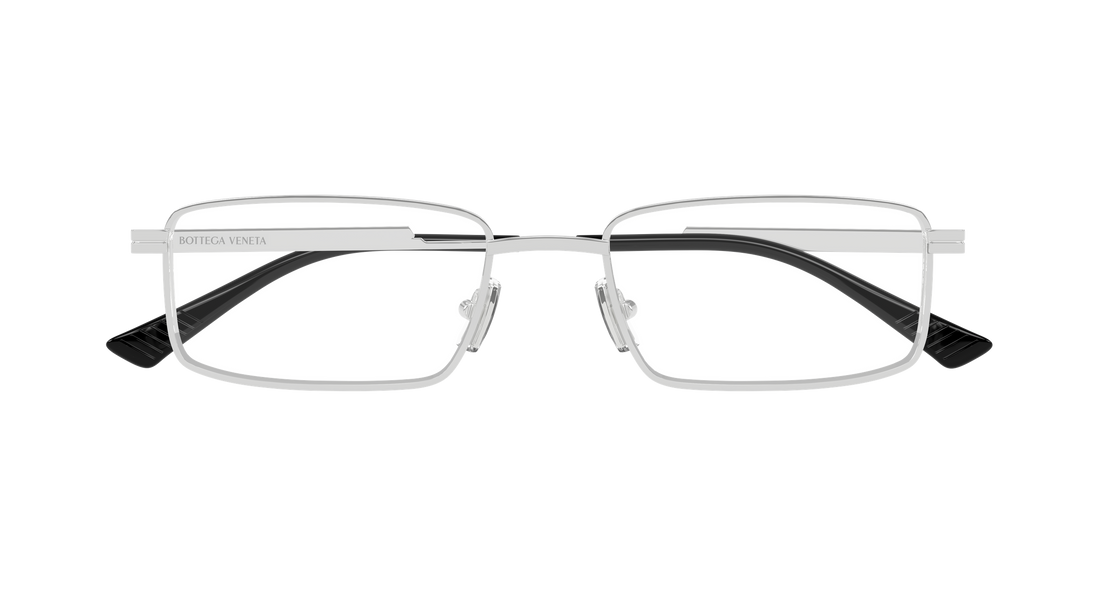 Gafas graduadas bottega veneta bv1467o 004 plateado rectangular / squared unisex talla 56mm - Vista de detalle