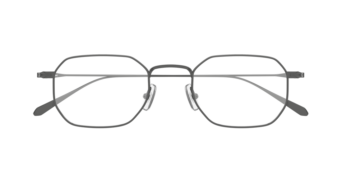 Brillen montblanc mb0474o 003 plateado rectangular / squared masculino größe 50mm - Detailansicht