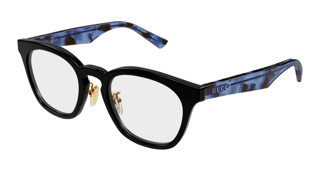 Occhiali da vista gucci gg2187oa 007 negro round/oval/panthos masculino taglia 52mm - Vista principale