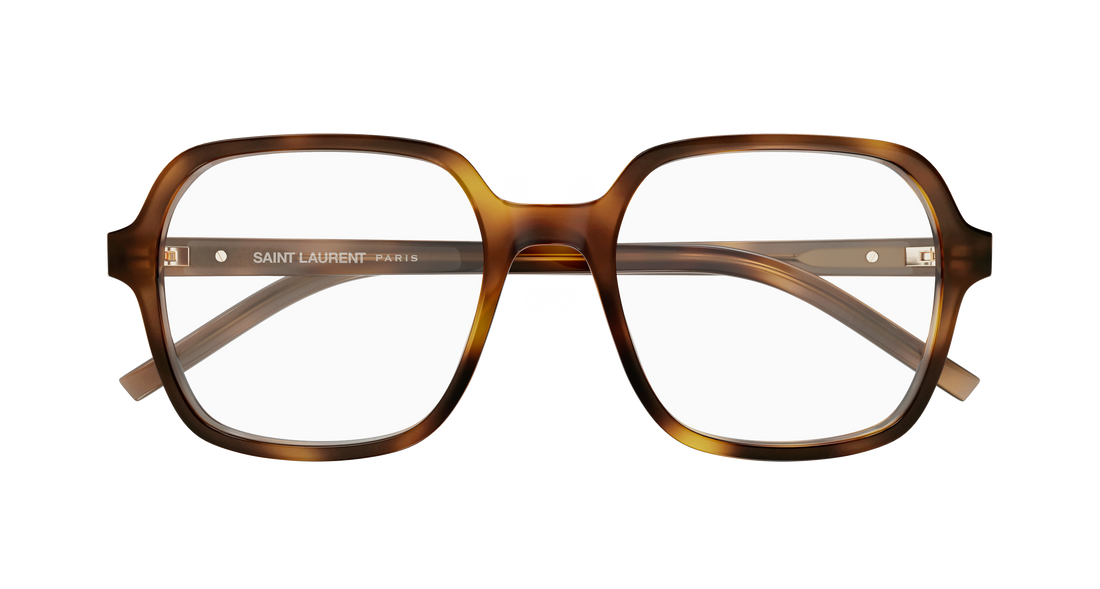 Óculos graduados saint laurent sl m190 003 havana rectangular / squared femenino tamanho 54mm - Vista de detalhe