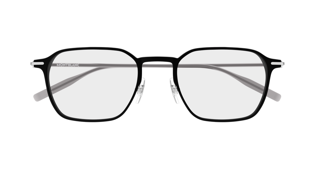 Óculos graduados montblanc mb0504o 002 negro rectangular / squared masculino tamanho 51mm - Vista de detalhe