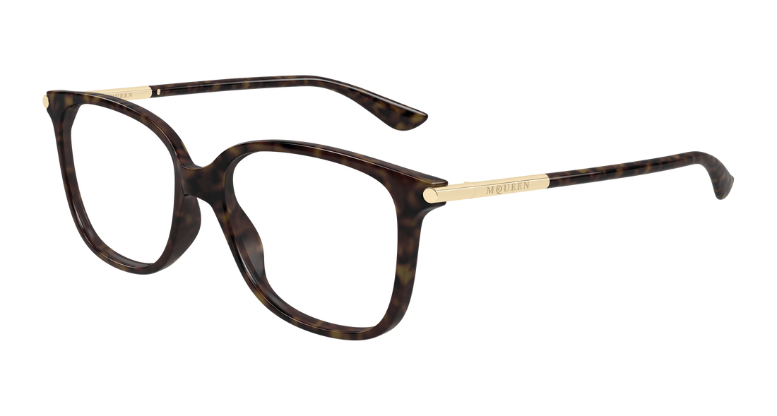 Brillen alexander mcqueen am0554o 006 havana cat eye femenino größe 53mm - Hauptansicht