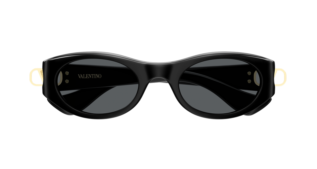 Occhiali da sole valentino vg0015s 001 negro round/oval/panthos femenino taglia 52mm - Vista dettagliata