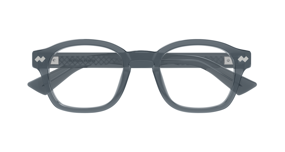 Occhiali da vista bottega veneta bv1445oa 003 gris round/oval/panthos unisex taglia 51mm - Vista dettagliata