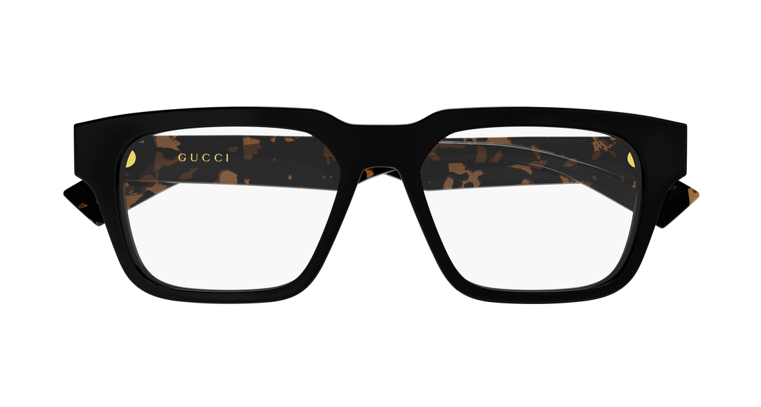 Briller gucci gg0963o 010 negro rectangular / squared masculino størrelse 53mm - Detaljeret visning