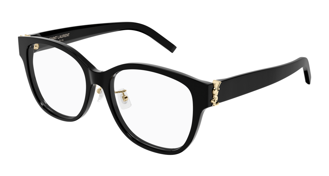 Prescription glasses saint laurent sl m168/f 001 negro cat eye femenino size 55mm - Main view