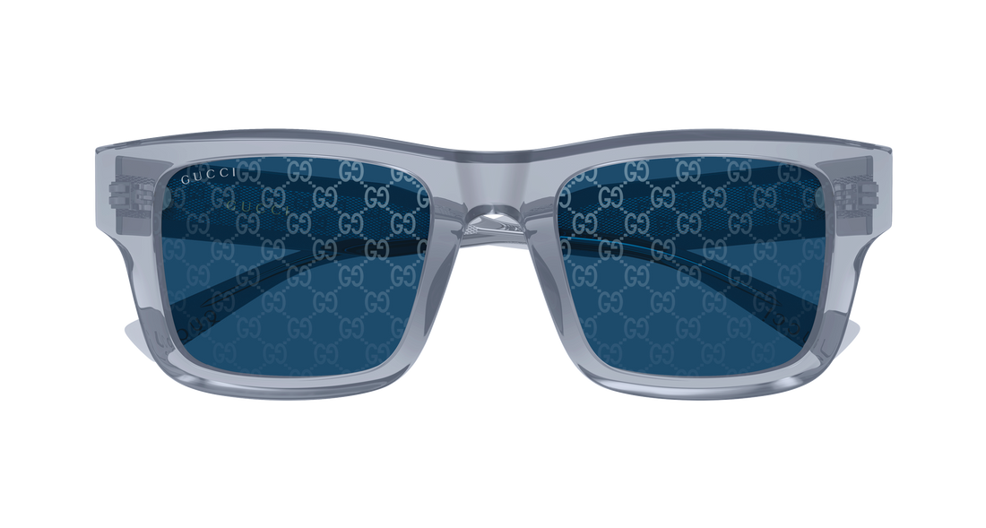 Gafas de sol gucci gg2072sa 004 gris rectangular / squared masculino talla 52mm - Vista de detalle