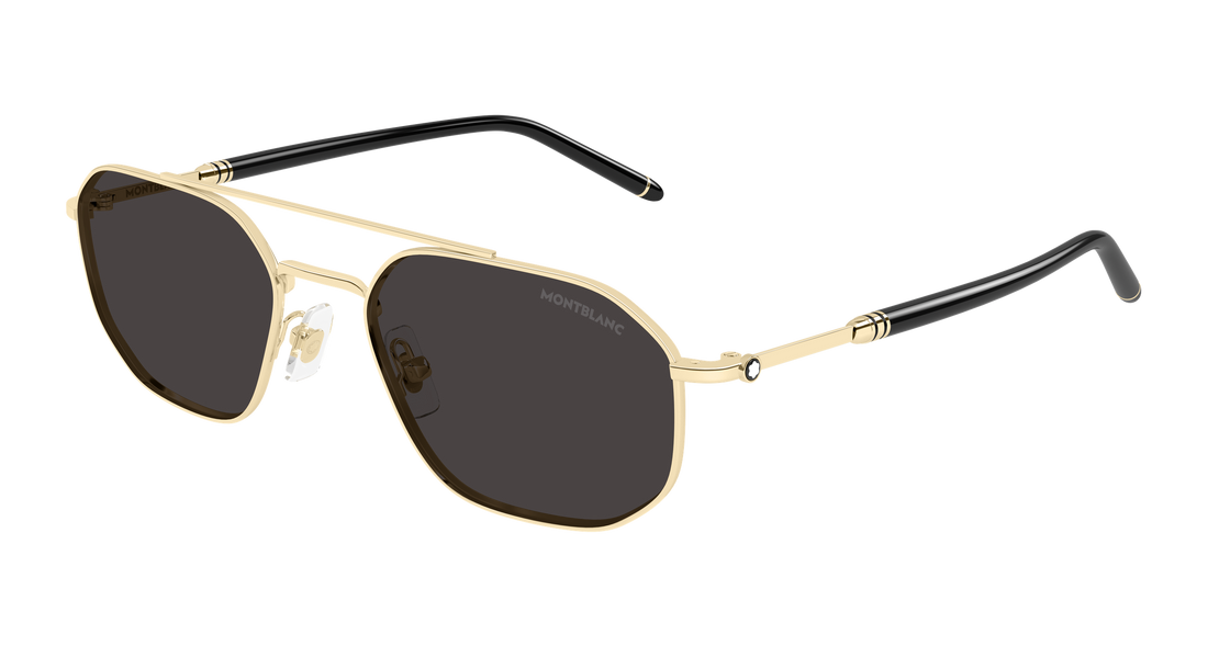 Gafas de sol montblanc mb0481s 001 dorado pilot/navigator masculino talla 55mm - Vista principal
