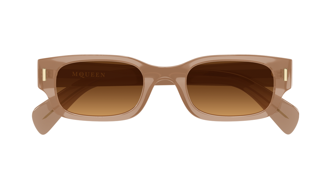 Sonnenbrillen alexander mcqueen am0549s 003 marron round/oval/panthos unisex größe 50mm - Detailansicht