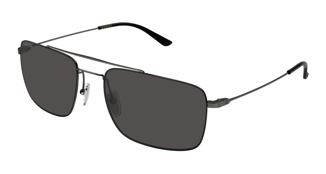Óculos de sol gucci gg2256sa 001 plateado rectangular / squared masculino tamanho 59mm - Vista principal