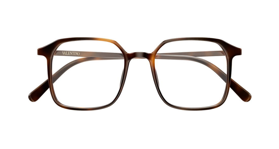 Brillen valentino vg0022o 009 havana rectangular / squared femenino größe 51mm - Detailansicht