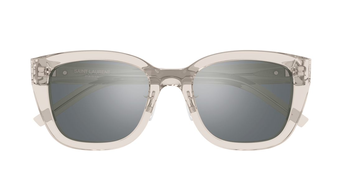 Óculos de sol saint laurent sl m176/k 004 beige cat eye femenino tamanho 55mm - Vista de detalhe