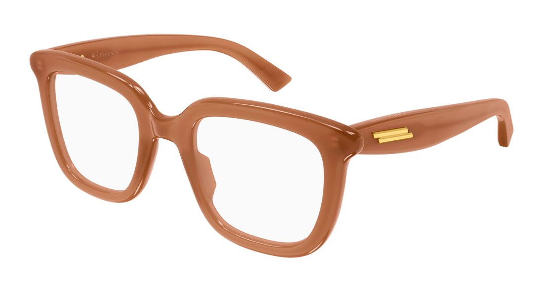 Óculos graduados bottega veneta bv1496o 007 marron cat eye unisex tamanho 51mm - Vista principal