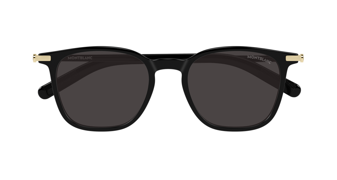 Gafas de sol montblanc mb0460s 001 negro rectangular / squared masculino talla 50mm - Vista de detalle