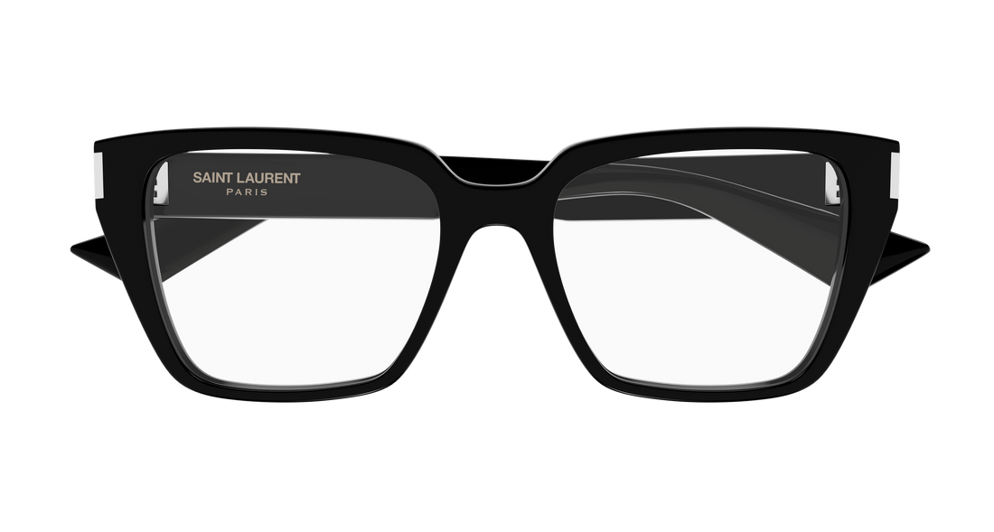 Óculos graduados saint laurent sl 930 001 negro cat eye femenino tamanho 54mm - Vista de detalhe