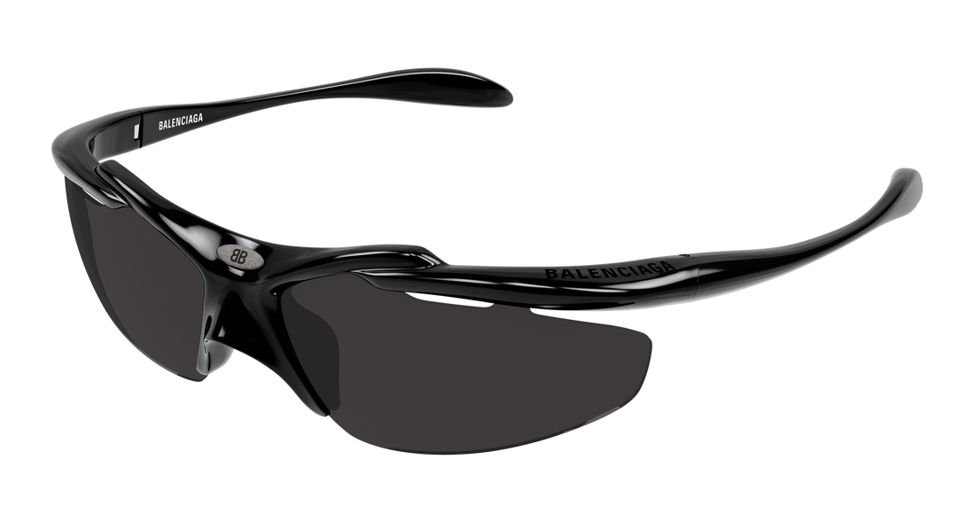 Lunettes de soleil balenciaga bb0464s 001 negro geometrical/directional unisex taille 72mm - Vue principale
