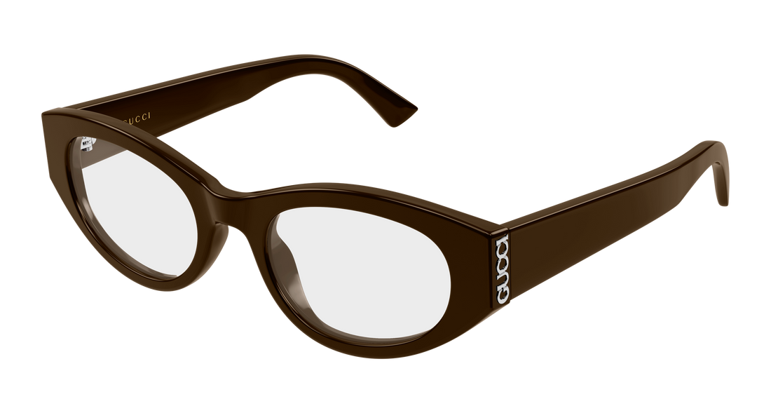 Brillen gucci gg2041o 003 marron round/oval/panthos femenino größe 50mm - Hauptansicht