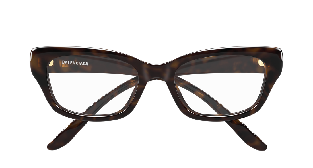 Óculos graduados balenciaga bb0518o 002 havana rectangular / squared femenino tamanho 54mm - Vista de detalhe