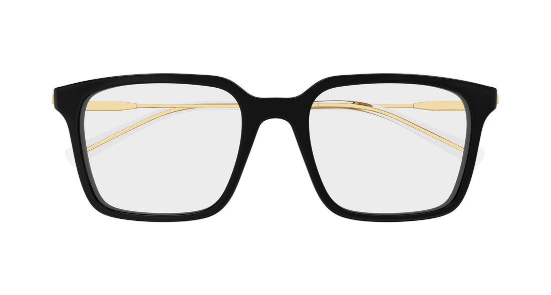Lunettes de vue gucci gg2252o 001 negro rectangular / squared masculino taille 53mm - Vue détaillée