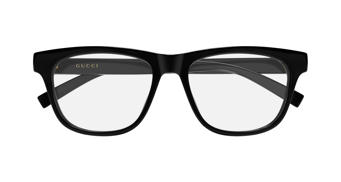Occhiali da vista gucci gg2108o 001 negro rectangular / squared masculino taglia 55mm - Vista dettagliata