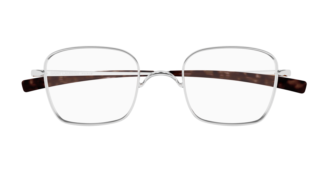 Briller saint laurent sl 949 t opt 002 plateado rectangular / squared masculino størrelse 47mm - Detaljeret visning