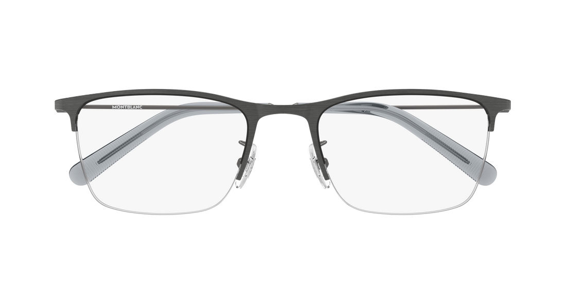 Occhiali da vista montblanc mb0502ol 003 plateado rectangular / squared masculino taglia 53mm - Vista dettagliata