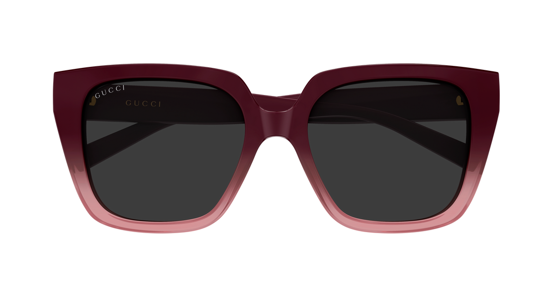 Óculos de sol gucci gg2102s 003 burdeos butterfly femenino tamanho 54mm - Vista de detalhe