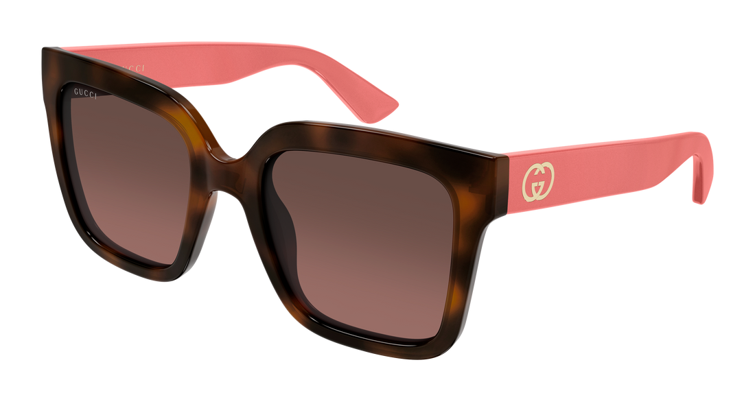 Óculos de sol gucci gg2190s 005 havana rectangular / squared femenino tamanho 53mm - Vista principal