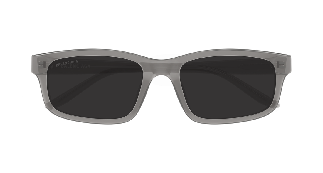 Occhiali da sole balenciaga bb0528sk 004 gris rectangular / squared masculino taglia 56mm - Vista dettagliata