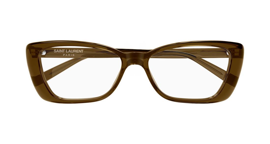 Prescription glasses saint laurent sl 943 opt 004 marron rectangular / squared femenino size 54mm - Detailed view