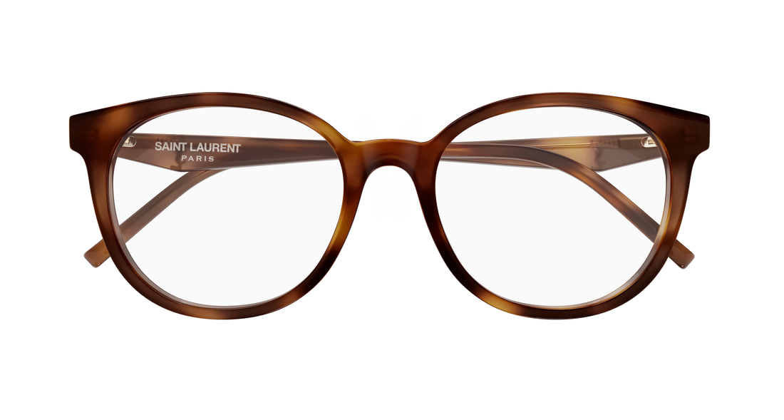 Prescription glasses saint laurent sl m189/f 003 havana cat eye femenino size 53mm - Detailed view