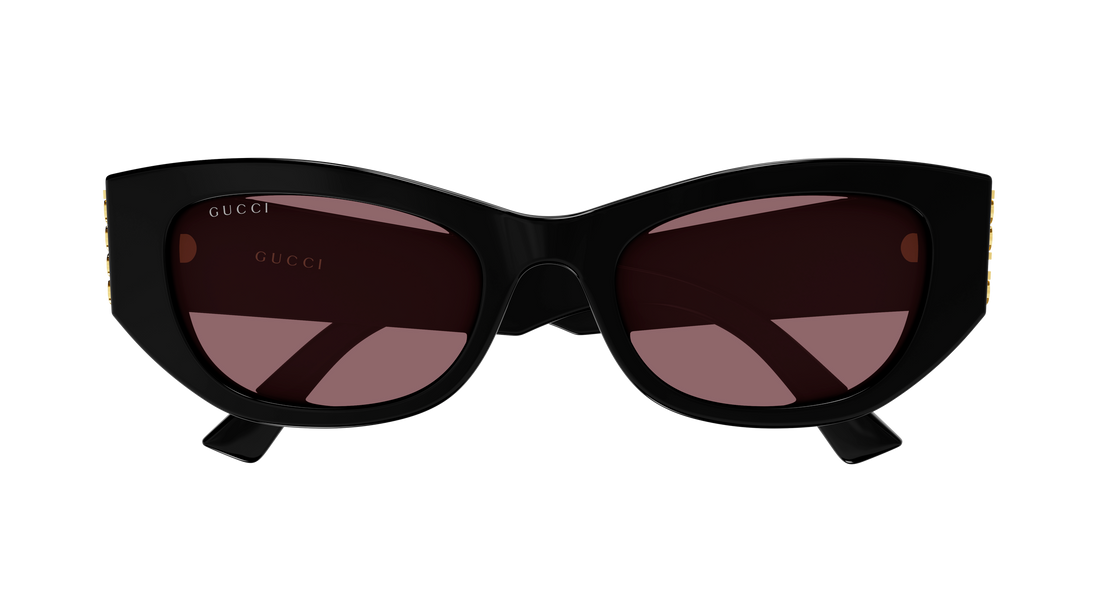 Óculos de sol gucci gg2044sa 003 negro cat eye femenino tamanho 53mm - Vista de detalhe