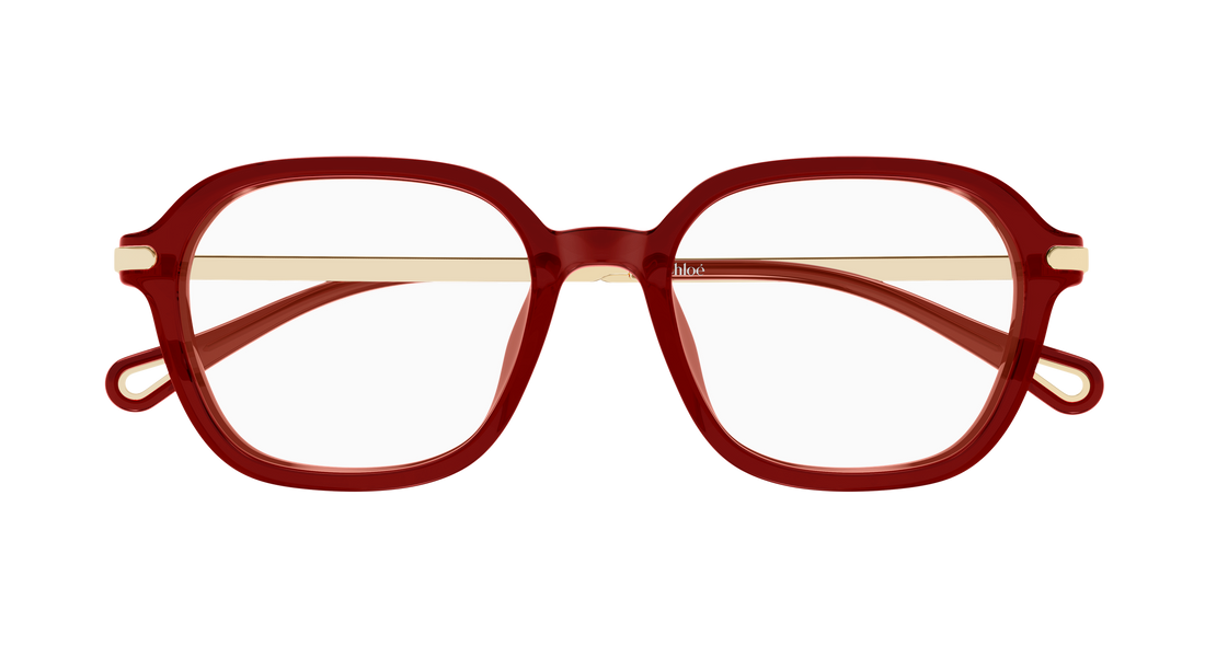 Lunettes de vue chloé ch0361oa 004 burdeos rectangular / squared femenino taille 52mm - Vue détaillée