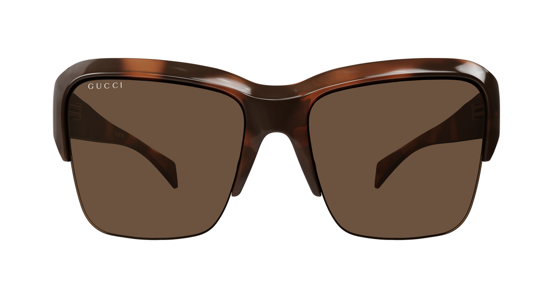 Lunettes de soleil gucci gg2024s 002 havana pilot/navigator femenino taille 57mm - Vue détaillée